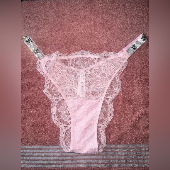 Victoria’s Secret VERY SEXY Bombshell Shine Chain Strap Brazilian Panty XLARGE - Picture 5 of 8